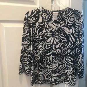 Ladies Chico's 3/4 Sleeve Shirt, Size 1
